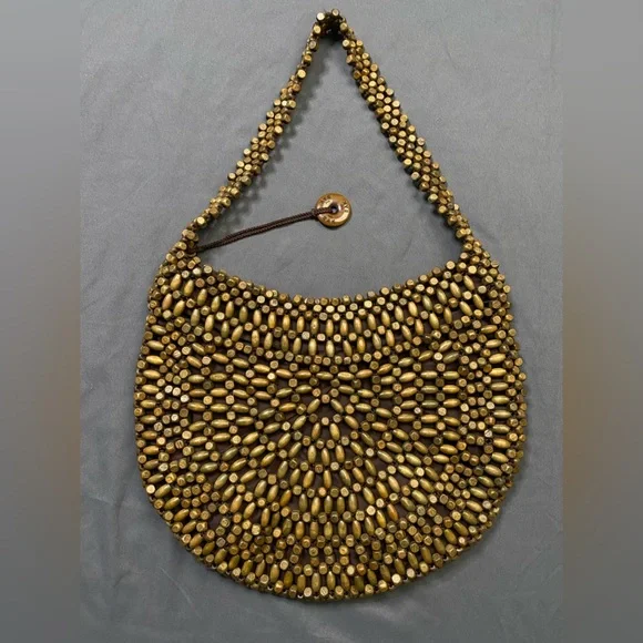 Women’s The Sak brown Wood Beaded Bag - Picture 8 of 10